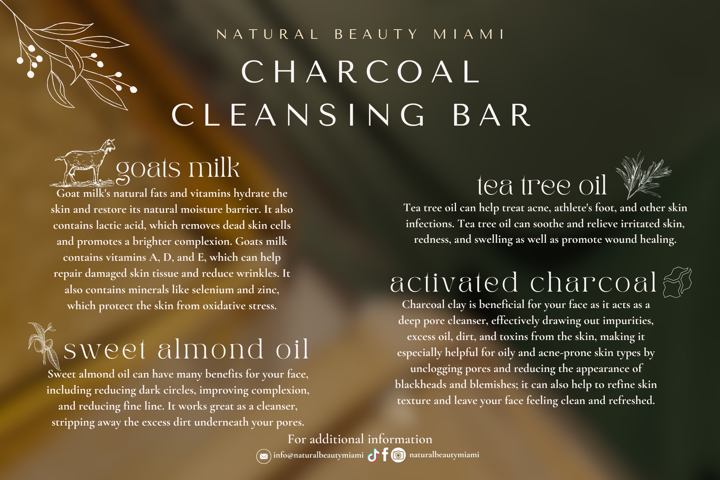 Charcoal Facial Cleanser Bar