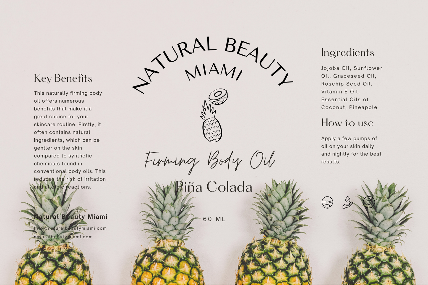 Piña Colada Firming Body Oil